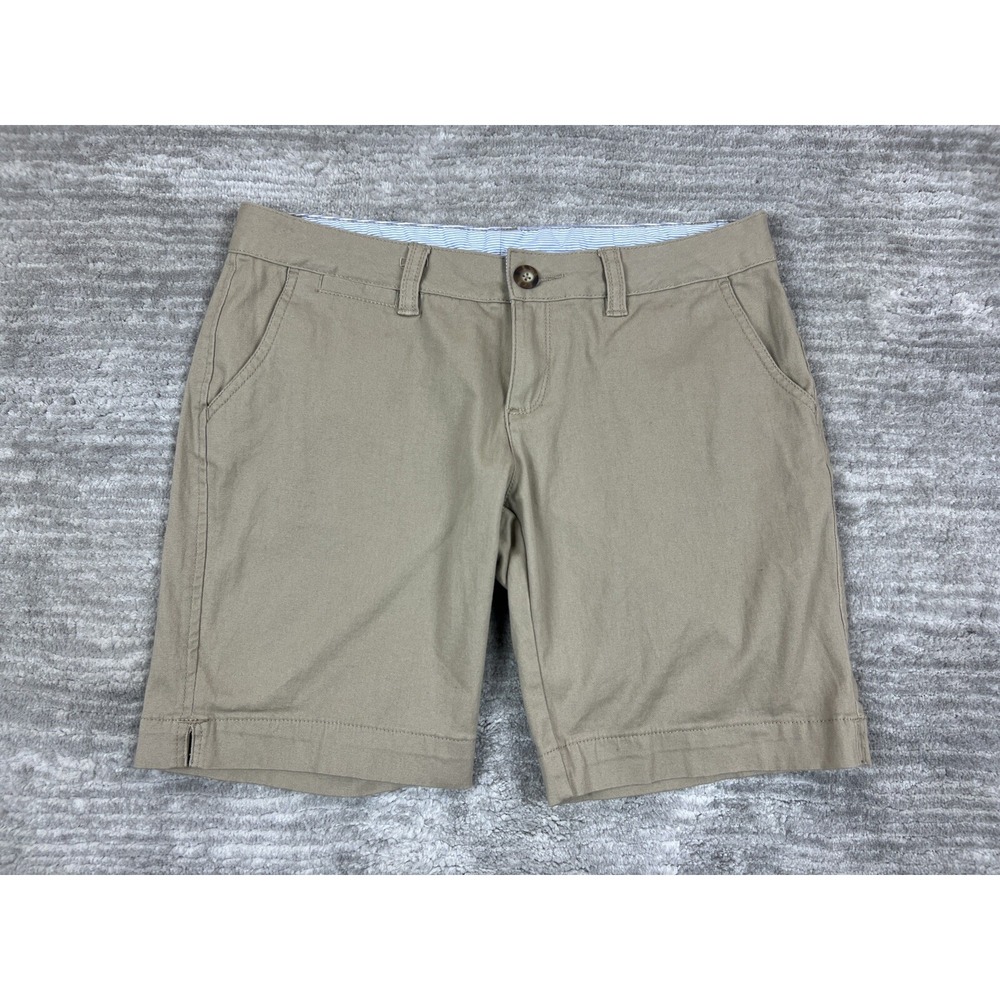 Red Camel Shorts Womens‎ 9 Khaki Tan Chino Mid Rise Stretch Back Flap Pockets